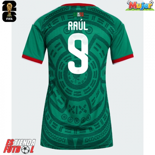 México Raul Jimenez #9 Primera Equipación Mujer Mundial 2026 Manga Corta
